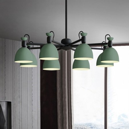 LEDペンダントライト 3/5/6灯 ブルー/グリーン/ブラック （D500～D750mm×H450～H850mm）