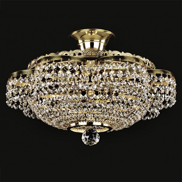 【ART GLASS】クリスタルシーリングシャンデリア 3灯「MARIKA」(W400×H175mm)