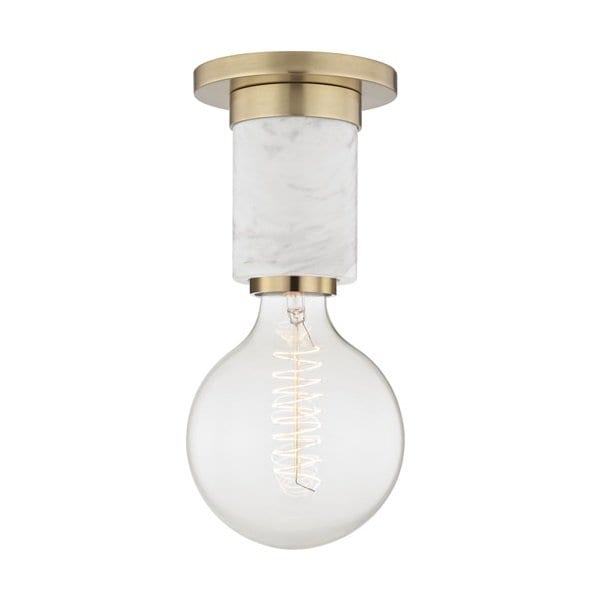 【MITZI】アメリカ・シーリングライト「ASIME」1灯・ゴールド（W127.0×H254.0mm）