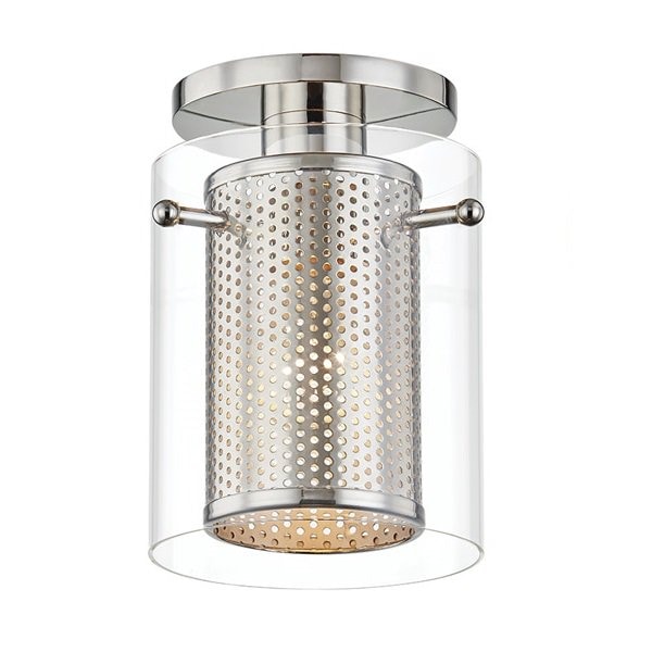 【MITZI】アメリカ・モダンシーリングライト「ELANOR」1灯・クローム（W139.7×H203.2mm）