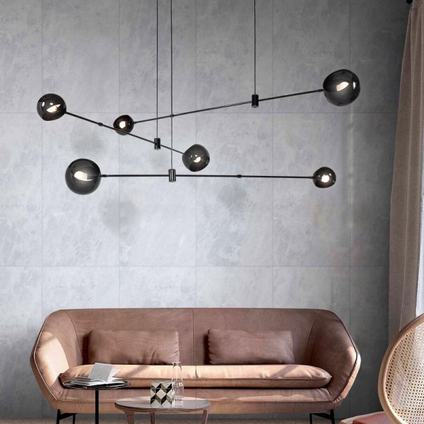 デザイン照明 モダンシャンデリア 2/4灯 （D1000mm×H800mm）