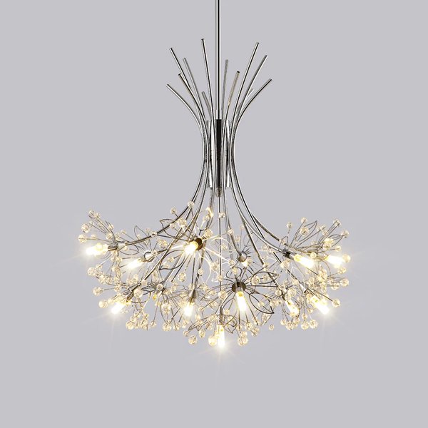 LEDシャンデリアライト 9/13/19灯 ゴールド/シルバー (D380mm～D655mm