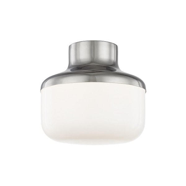 【MITZI】アメリカ・ガラスシーリングライト・Ｓ「LIVVY」1灯・クローム（W228.6×H209.5mm）