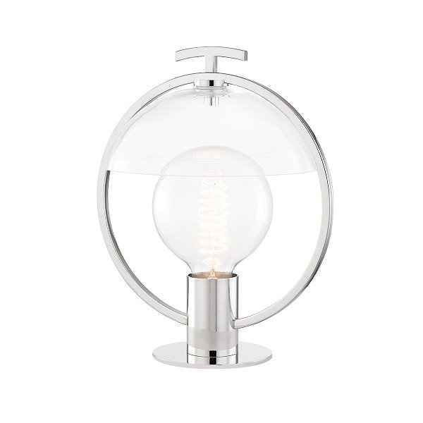 【MITZI】アメリカ・デザインテーブルライト「RINGO」1灯・クローム（W228.6×H323.8mm）