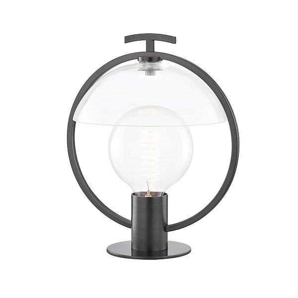 【MITZI】アメリカ・デザインテーブルライト「RINGO」1灯・ブラック系（W228.6×H323.8mm）