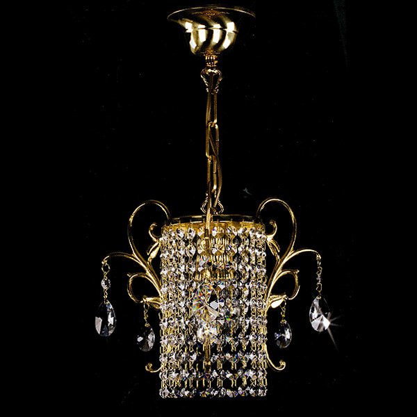 【ART GLASS】クリスタルペンダントシャンデリア「MARTINA」1灯(W300×H370mm)