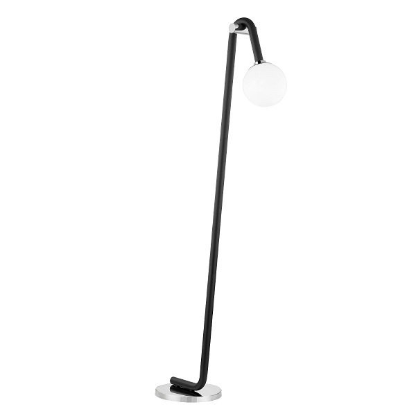 【MITZI】アメリカ・デザインフロアーライト「WHIT」1灯・クローム×ブラック（W679.4×H1530.3mm）