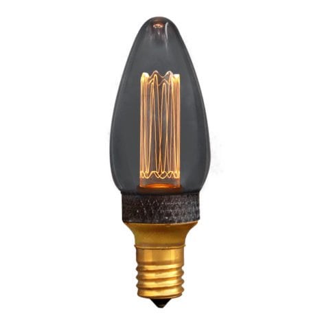 【国内メーカー】【LED電球】エジソンバルブLED E17ノスタルジアシャンデリアグレー（調光可）2200K（2.5W） 　