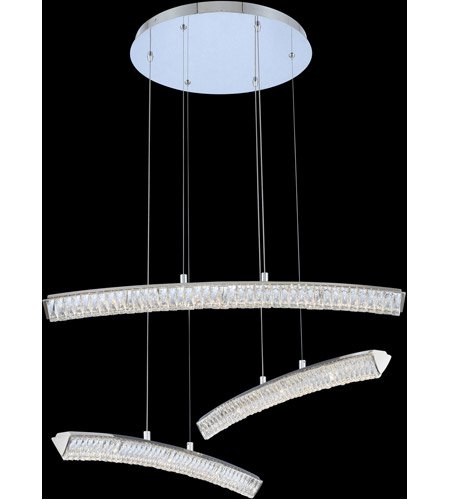 【ALLEGRI】アメリカ・ペンダントシーリングライト「Aries」クローム(Φ880×H350mm)