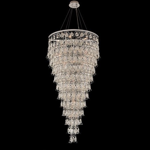 【ALLEGRI】アメリカ・ラインシャンデリア「Carmella」28灯クローム(Φ910×H1770mm)