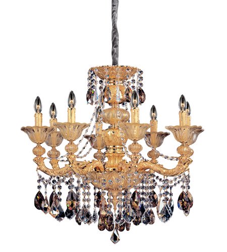 【ALLEGRI】アメリカ・クリスタルシャンデリア「Mendelssohn」8灯2トーンゴールド(Φ780×H950mm)