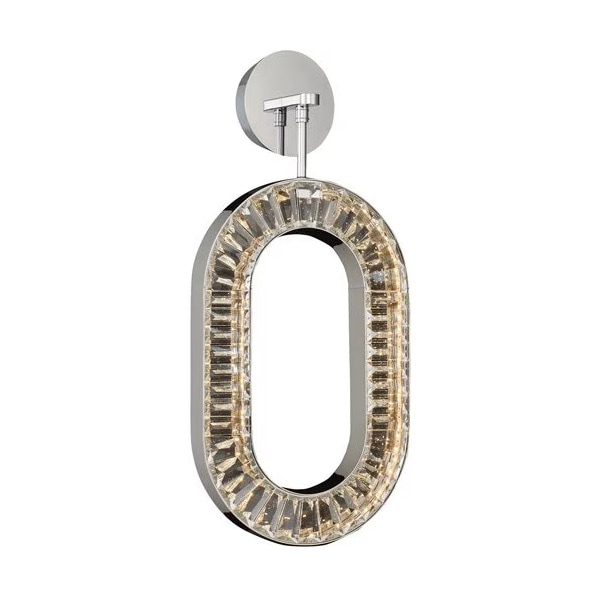 【ALLEGRI】アメリカ・LEDクリスタルウォールライト「Catena」クローム（W300×D100×H680mm）