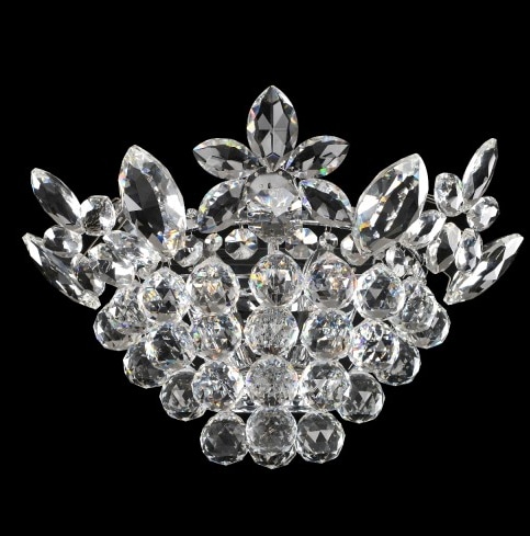 【ALLEGRI】アメリカ・クリスタルウォールライト「Treviso」2灯クローム(W450×H580×D240mm)