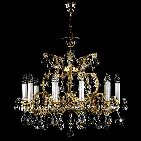 【ART GLASS】クリスタルシャンデリア「MARIA TEREZIA」11灯（W650×H640mm）