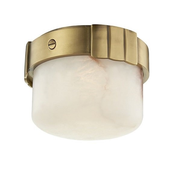 【HUDSON VALLEY】アメリカ・シーリングライト「BECKETT」1灯・ゴールド（W152.4×H114.3mm）