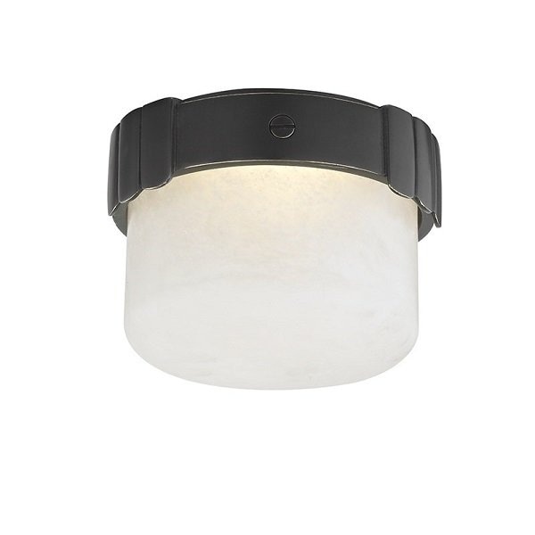 【HUDSON VALLEY】アメリカ・シーリングライト「BECKETT」1灯・ブラック系（W152.4×H114.3mm）