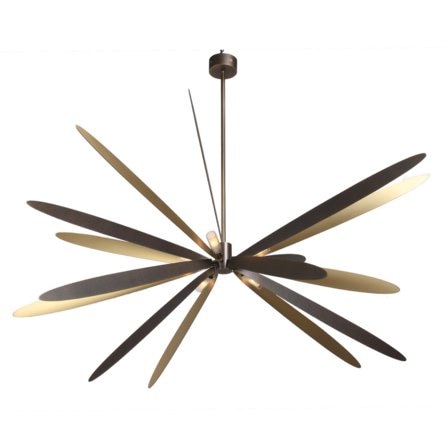 【Pouenat】フランス製・デザイン照明・8灯「LIBELLULE」SMALL（W433mm）