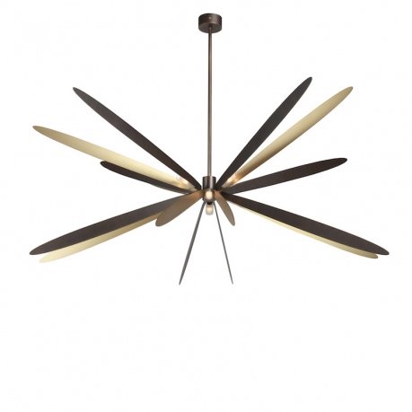 【Pouenat】フランス製・デザイン照明・8灯「LIBELLULE」LARGE（W570mm）