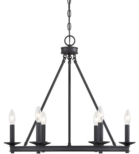 【SAVOY house】アメリカ・ デザインシャンデリア6灯（W630×H580×D630mm）