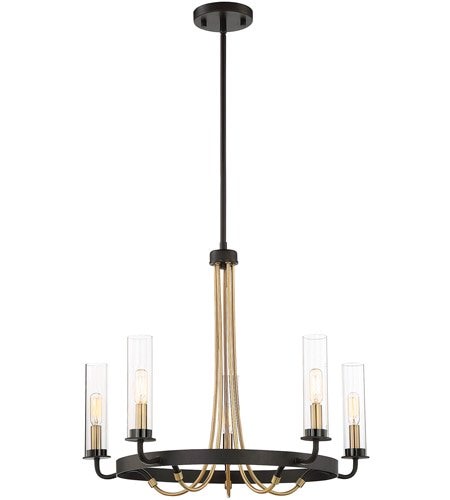 【SAVOY house】アメリカ・ デザインシャンデリア5灯（W620×H680×D600mm）