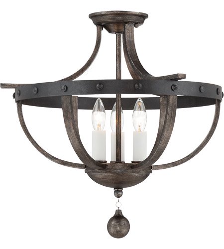 【SAVOY house】アメリカ・ デザインシーリングライト 3灯（W500×H430×D500mm）