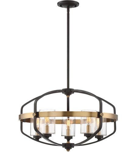 【SAVOY house】アメリカ・ デザインペンダントライト 5灯（W600×H520×D600mm）