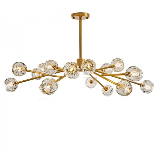 【JCTELNIY】モダンシャンデリア ブラック/ゴールド 9/12/15/18灯 （D700mm～D1200mm×H450mm）