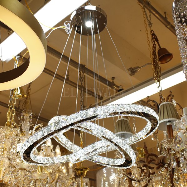 フープ型3連デザイン照明 （Φ600XΦ400XΦ200mm） | EL JEWEL