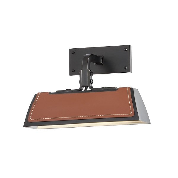 【HUDSON VALLEY】アメリカ・デザイン照明 シェードウォールライト「HOLTSVILLE」1灯・ブラック系（W254.0×H177.8mm）