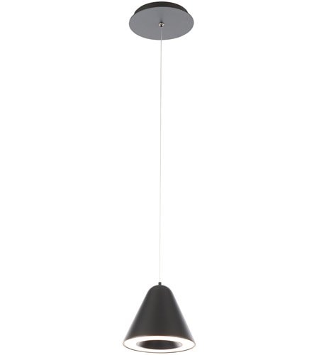 【WAC LIGHTING】ブラックミニペンダントシーリングライト「Kone」1灯（L152×W152×H130mm）