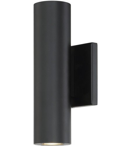 【WAC LIGHTING】ブラックウォールライト「Caliber」1灯（L114×W94×H254mm）