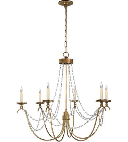 【Visual Comfort】アメリカ・シャンデリア「E. F. Chapman Marigot」6灯(W840×H760mm)