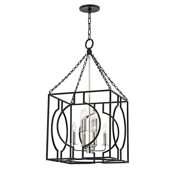 【HUDSON VALLEY】アメリカ・キャンドルスタイル ワイヤーデザインシャンデリア「OCTAVIO」8灯（W457.2×H863.6mm）