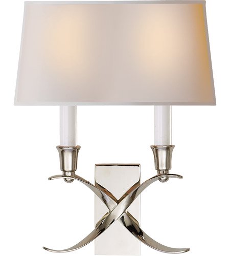 【Visual Comfort】アメリカ・ウォールライト「E. F. Chapman Cross Bouillotte」2灯(W254×D114×H317mm)