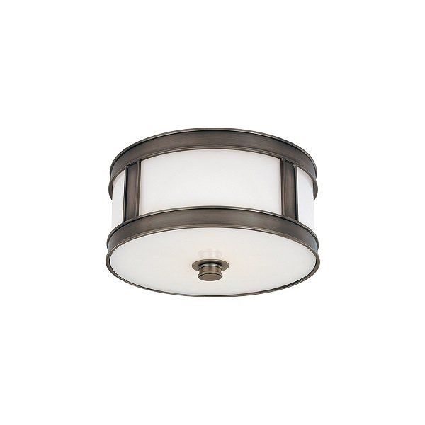 【HUDSON VALLEY】アメリカ・ヴィンテージモダン オパールガラスシーリングライト「PATTERSON」1灯（W254.0×H133.3mm）
