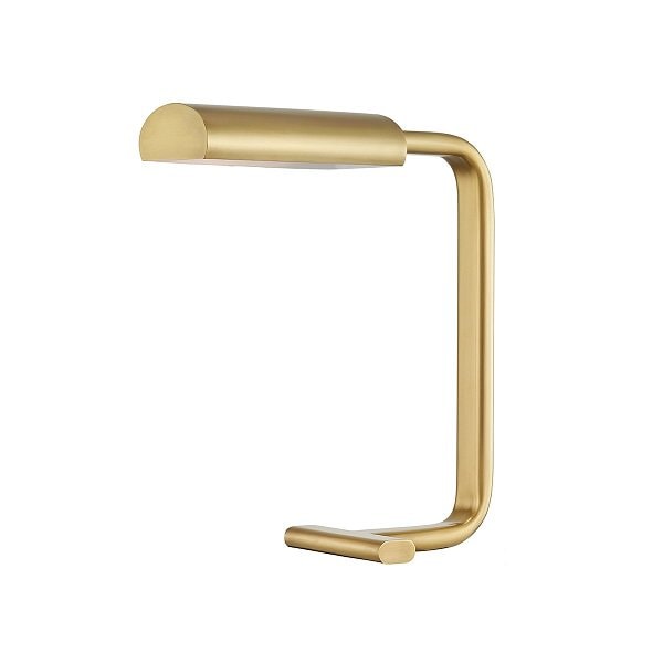 【HUDSON VALLEY】アメリカ・デザイン照明 テーブルランプ「RENWICK」1灯・ゴールド（W406.4×H469.9mm）