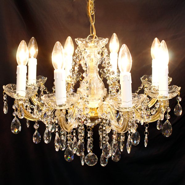 ORION】クリスタルシャンデリア8灯 ゴールド (Φ560×H380mm) | EL JEWEL