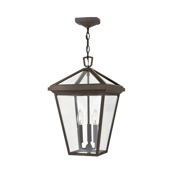【HINKLEY】LEDアウトドア・ペンダントライト「Alford Place」3灯（L305×W305×H495mm）