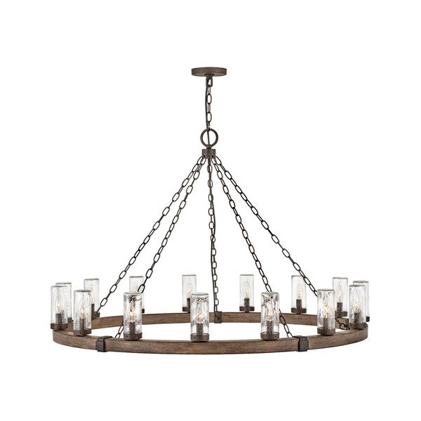 【HINKLEY】アウトドア・ペンダントライト「Open Air Sawyer」15灯（L1168×W1168×H724mm）