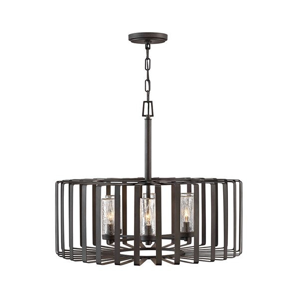 【HINKLEY】LEDアウトドア・ペンダントライト「Open Air Reid」6灯（L718×W718×H584mm）