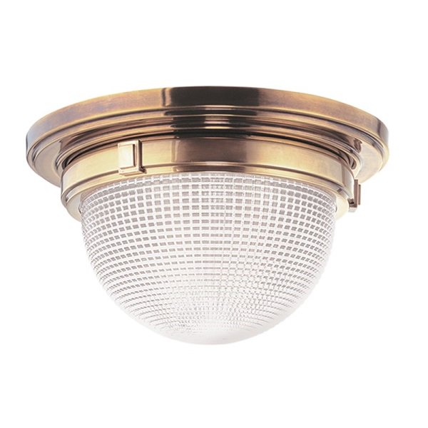 【HUDSON VALLEY】アメリカ・ヴィンテージ照明 ガラスシーリングライト「WINFIELD」3灯（W450.8×H247.6mm）