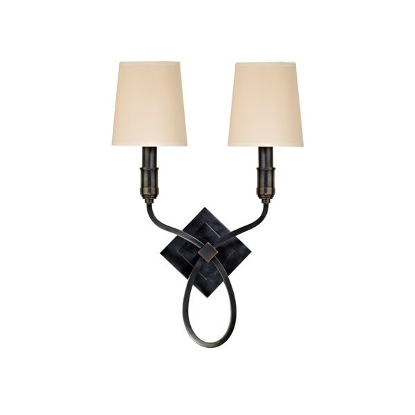 【HUDSON VALLEY】アメリカ・デザイン照明 シェードウォールライト「WESTBURY」2灯（W330.2×D146.0×H482.6mm）