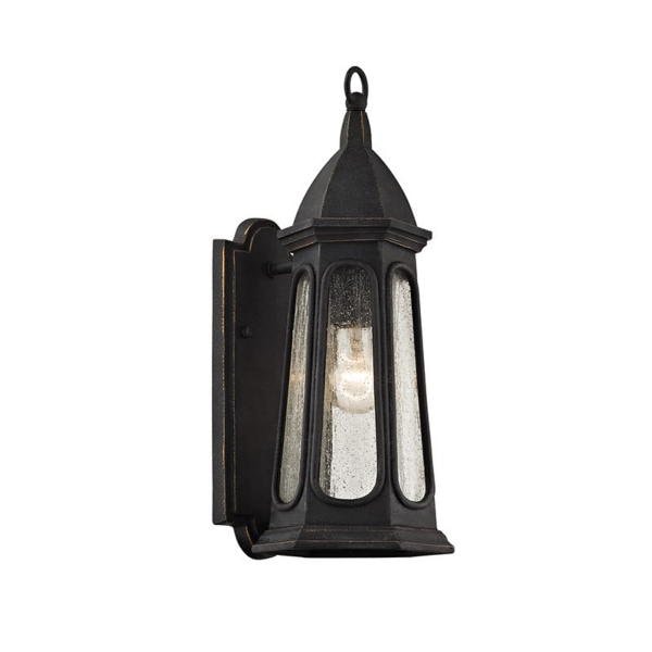 【TROY】アメリカ・アウトドア・ランタンウォールライト「ASTOR」1灯（W165.1×D165.1×H400.0mm）