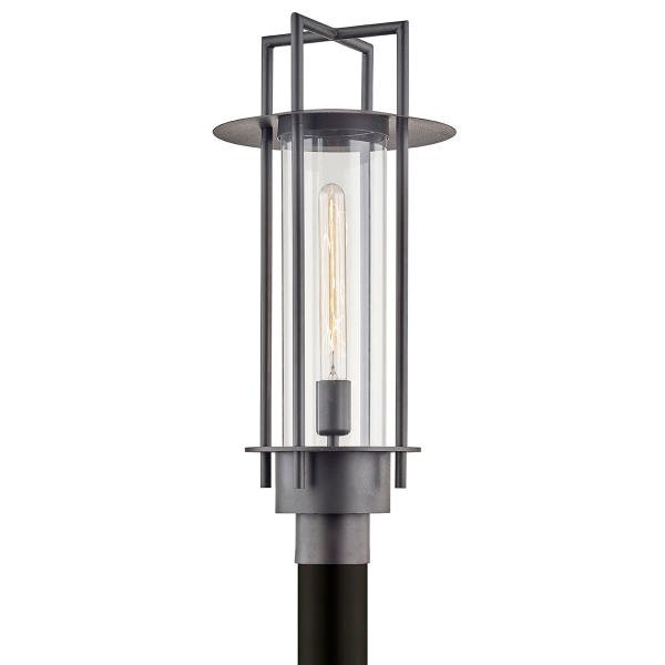 【TROY】アメリカ・アウトドア・シェードポストライト「CARROLL PARK」1灯（W266.7×H584.2mm）
