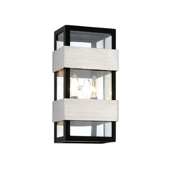 【TROY】アメリカ・アウトドア・キャンドルスタイル ボックスシェードウォールライト「DANA POINT」2灯（W196.8×D107.9×H381.0mm）