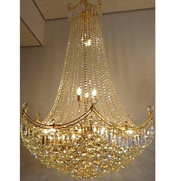 エンパイア型クリスタルシャンデリア 21灯（Φ930×H1500mm）