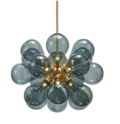 北欧スタイル　デザイン照明　ガラスシェードライト　18灯・全3色 （W600×H550mm）