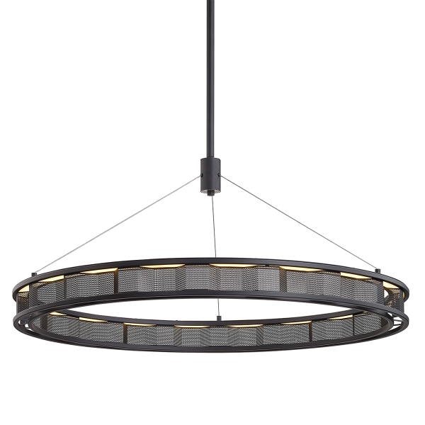 【TROY】アメリカ・モダン照明 LEDメッシュシャンデリア「FUZE」（W990.6×H444.5-1701.8mm）