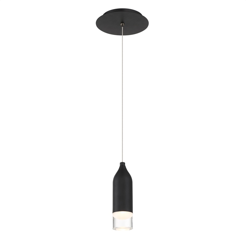【WAC LIGHTING】アメリカ・LEDペンダントライト「Action」ブラック（L60×W60×H203-3581mm）