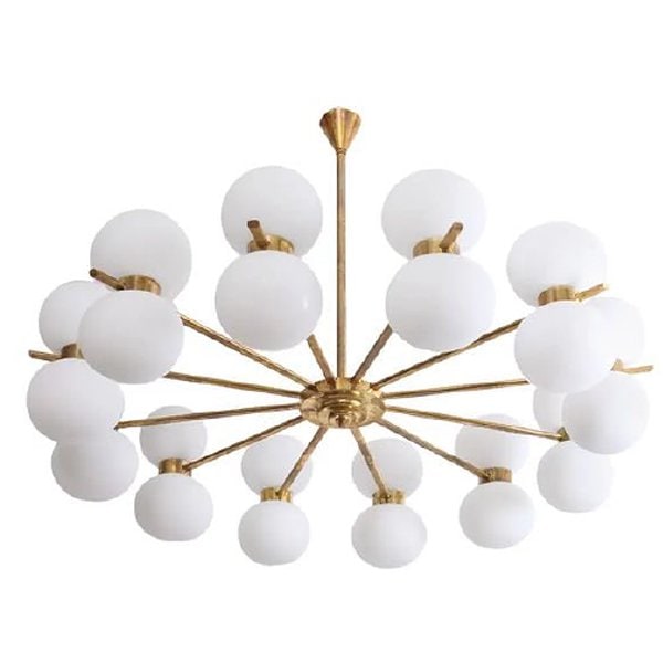 デザインガラスボールシャンデリア 24灯 (約Φ1500×H55mm)